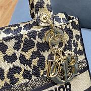 DIOR CD LADY Leopard Print 9027 Size 24×20×11cm - 6