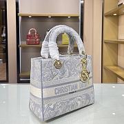 DIOR CD LADY 21 Tiger Embroidery 9027 Size 24×20×11cm - 6