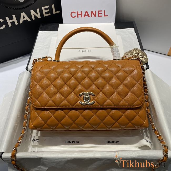 CHANEL Car Side Pumpkin Light Gold 92991 Size 28 - 1