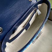 Gucci Shoulder GG Marmont Mini Blue 443497 Size 26x15x7cm - 2