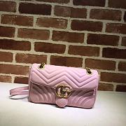 GG Marmont Shoulder Bag Light Pink 443497 Size 26x15x7 cm - 1