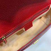 GG Marmont Shoulder Bag Brown Red 443497 Size 26x15x7 cm - 5