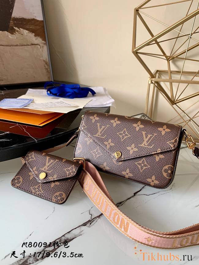 LV FÉLICIE STRAP & GO M80091 Size 17x9.6x3.5 cm - 1