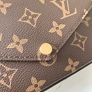 LV FÉLICIE STRAP & GO M80091 Size 17x9.6x3.5 cm - 5