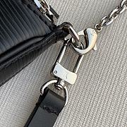 LV EASY POUCH ON STRAP Black M80471 Size 19x11.5x3 cm - 2