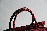 Dior Tote Book Mizza Red 1286 Size 36x28x14 cm - 5