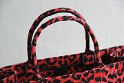 Dior Tote Book Mizza Red 1286 Size 41.5x34.5x16 cm - 3