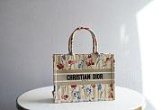 Dior Tote Book Hibiscus Small 1286 Size 36.5x28x16 cm - 1