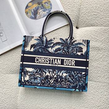 Dior Tote Book Deep Sea Blue m1286m78 Size 36