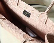 Dior Tote Book Pink Check M1286 Size 41.5X32X5 cm - 5