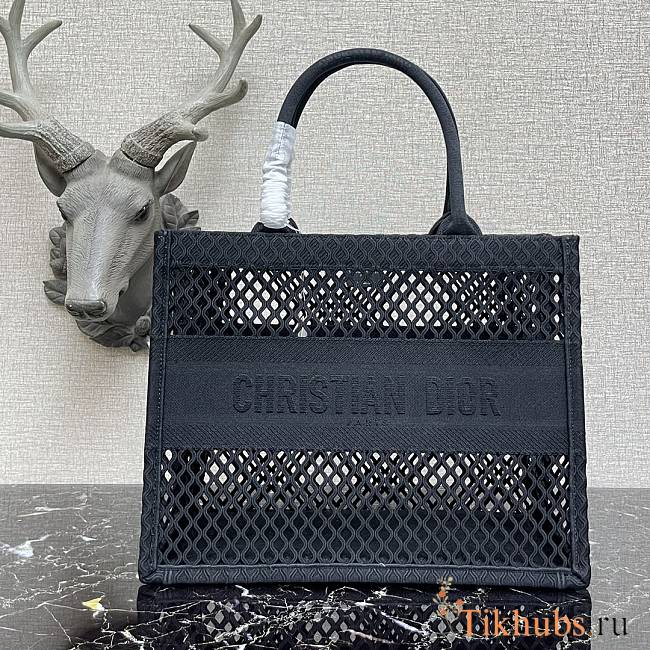 Dior Book Tote Series In Lights Black Size 36 - 1