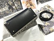 LADY DIOR Embroidered Destiny Beads Cattle Leather M0565 Size 24x20x11 cm - 5