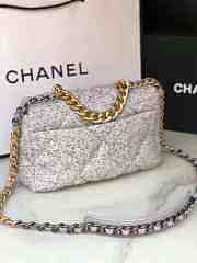 CHANEL 19 Tweed Gold-Tone Silver-Tone Handbag - 5