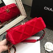 Chanel Latest Small Flap Bag Classic Red AS1160 Size 16x26x9cm - 6