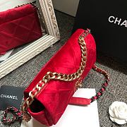 Chanel Latest Small Flap Bag Classic Red AS1160 Size 16x26x9cm - 5