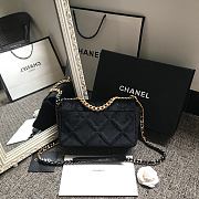 Chanel Latest Small Flap Bag Classic Black AS1160 Size 16x26x9cm - 2