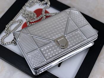 Dior Ama Woc Chain Bag Silver 19 cm