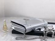 Dior Ama Woc Chain Bag Silver 19 cm - 5