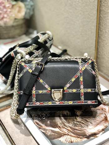 Dior Ama Imported Cowhide Embroidery 01180 Size 25 cm