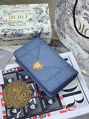 Dior Ama Woc Chain Bag Blue 19 cm - 5