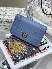 Dior Ama Woc Chain Bag Blue 19 cm - 2