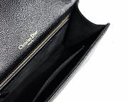 Diorama Black Premium Goatskin Flip-Top Handbag Size 25x15.5x8 cm - 3