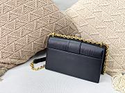 30 Montaigne Chain Bag Cowhide Plain Weave Black M9205 Size 24x17x8 cm - 5