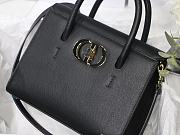 Dior St Honoré Black Enamel Buckle M8012 Size 25x19x12 cm - 4