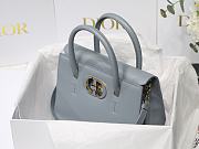 Dior St Honoré Light Blue Enamel Button M8012 Size 25x19x12 cm - 5