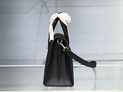 Dior 30 Montaigne St Honoré Grained Calfskin Black Size 25x19x12 cm - 5