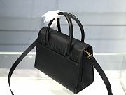 Dior 30 Montaigne St Honoré Grained Calfskin Black Size 25x19x12 cm - 3