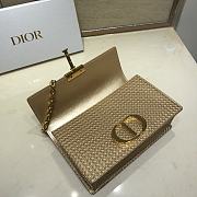 Dior 30 Montaigne Bag In Bronze Gold Size 25cm - 6