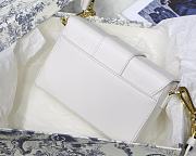 Dior 30 Montaigne Cowhide Mini Box White Size 17.5x11.5x5 cm - 5