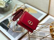 Montaigne Montaigne Three-Fold Wallet Red Size 10x8.5x2 cm - 3