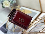 Montaigne Montaigne Three-Fold Wallet Dark Red Size 10x8.5x2 cm - 1