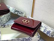 Montaigne Montaigne Three-Fold Wallet Dark Red Size 10x8.5x2 cm - 3