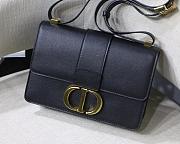 Dior 30 Montaigne Black M9030 Size 24x17x8cm - 2