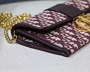 Dior 30 Montaigne Chain Clutch Red Size 27.5x12x2 cm - 6