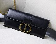 Dior 30 Montaigne Chain Clutch Black Size 27.5x12x2 cm - 1