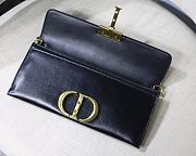 Dior 30 Montaigne Chain Clutch Black Size 27.5x12x2 cm - 6