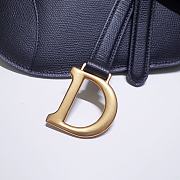 Dior Saddle Bag With Belt Black 1003L Size 18.5x11x2 cm - 4