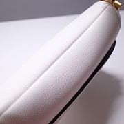 Saddle Bag Palm Pattern White Large 6816 Size 25.5x20x6.5 cm - 5