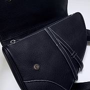 Dior Pre-Fall Men's Saddle Bag Black 83146 Size 20x28.6x5 cm - 2