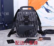 DIOR Saddle Backpack Black 93313 Size 19x27.5x11.5 cm - 1