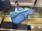 Dior Saddle Bag Unisex Sky Blue Cowhide 093 Size 20x28.6x5 cm - 6