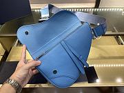 Dior Saddle Bag Unisex Sky Blue Cowhide 093 Size 20x28.6x5 cm - 3