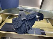 Dior Saddle Bag (Couple Style) Latest Fabric 093 Size 20x28.6x5 cm - 6