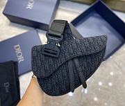 Dior Saddle Bag (Couple Style) Latest Fabric 093 Size 20x28.6x5 cm - 5