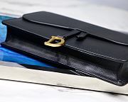 Dior Saddle Calfskin Clutch Black Size 22x14.5x3.5 cm - 3