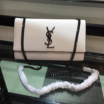 YSL Classic SAINT LAURENT White 354119 Size 24x14.5x5.5 cm